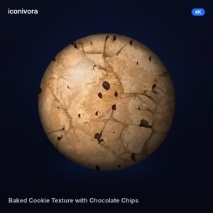Baked Cookie Texture with Chocolate Chips