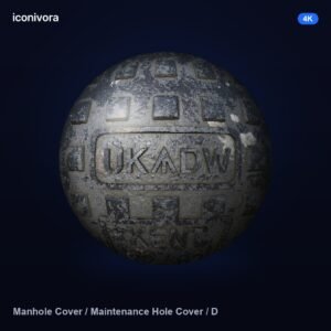 Manhole Cover / Maintenance Hole Cover / Drain Hole Cover Texture