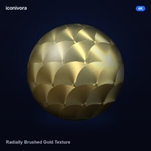Radially Brushed Gold Texture