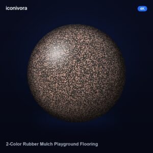 2-Color Rubber Mulch Playground Flooring